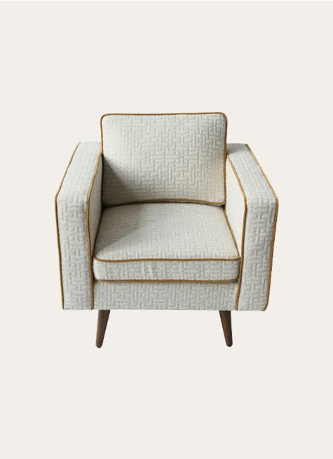 FAUTEUIL JACQUARD GÉOMÉTRIQUE