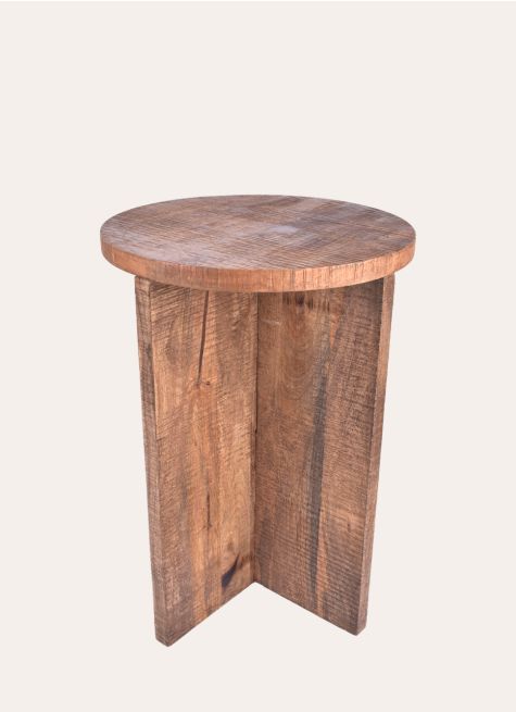 TABLE D'APPOINT EN BOIS DE MANGUIER RUSTIC