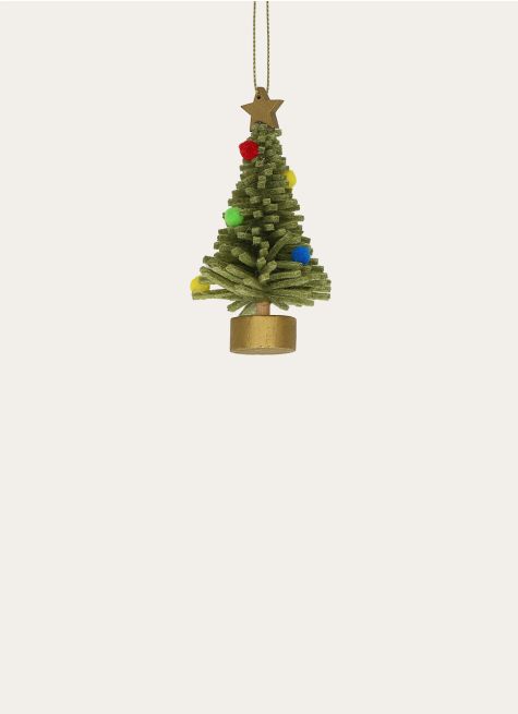 PETIT SAPIN DÉCORÉ EN FEUTRINE À SUSPENDRE