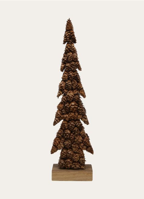 GRAND SAPIN DÉCORATIF EN BOIS 