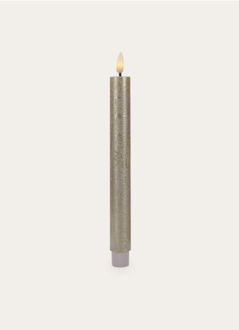 SET DE 2 BOUGIES FLAMBEAU LED EN CIRE