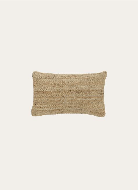COUSSIN TRESSÉ EN JUTE ET COTON