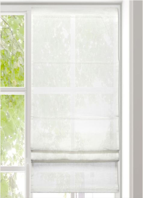 STORE BATEAU UNI EN LIN ÉPAIS 45 X 180 CM
