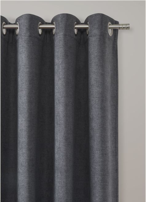 RIDEAU THERMIQUE UNI EFFET VELOURS MAT