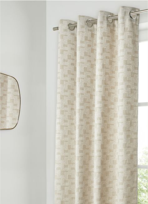 RIDEAU TISSÉ JACQUARD A MOTIF FILAIRE