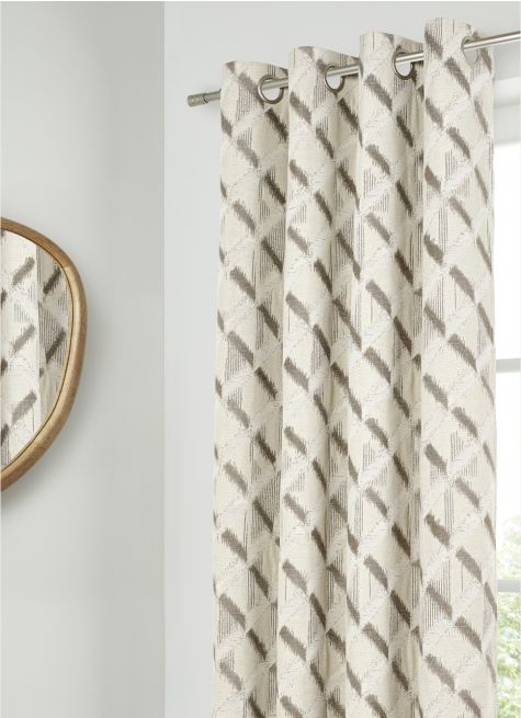 RIDEAU JACQUARD MOTIF LOSANGE