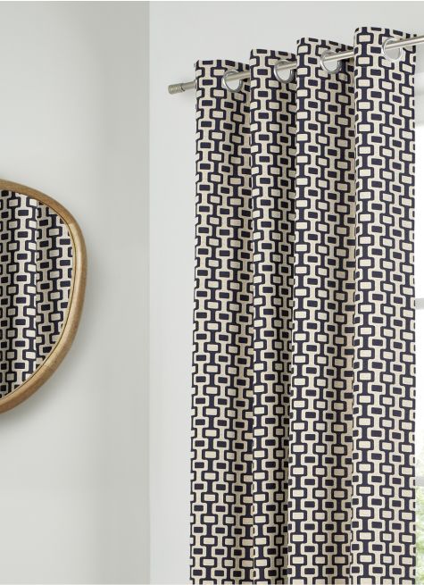 RIDEAU JACQUARD IMPRIMÉ GRAPHIQUE