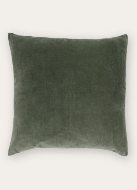 HOUSSE DE COUSSIN EN VELOURS AVEC DOS CHAMBRAY