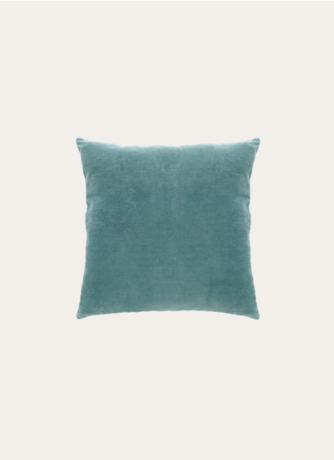 HOUSSE DE COUSSIN EN VELOURS AVEC DOS CHAMBRAY
