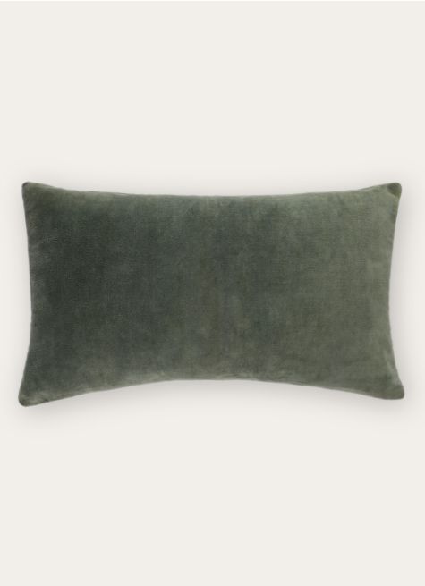 HOUSSE DE COUSSIN EN VELOURS AVEC DOS CHAMBRAY