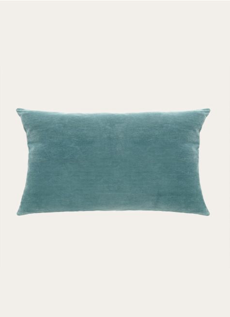HOUSSE DE COUSSIN EN VELOURS AVEC DOS CHAMBRAY