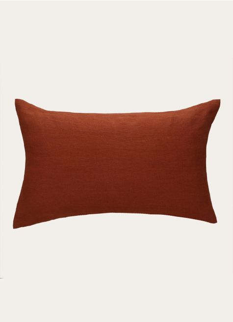 HOUSSE DE COUSSIN RECTANGULAIRE EN LIN LAVÉ