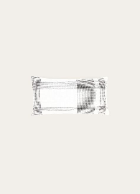 COUSSIN TISSÉ AVEC CARREAUX PLACÉS