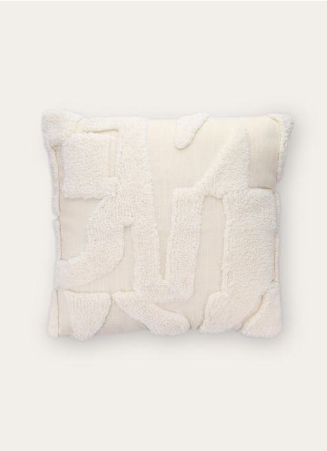 HOUSSE DE COUSSIN MOTIF GÉOMÉTRIQUE TUFTÉ
