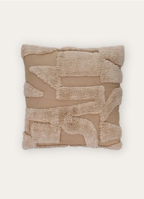 HOUSSE DE COUSSIN MOTIF GÉOMÉTRIQUE TUFTÉ