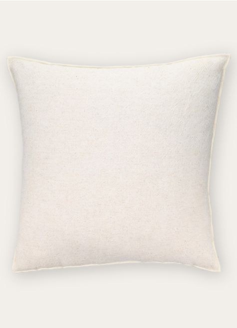COUSSIN UNI COTON-LIN AVEC BOURDON CONTRASTÉ