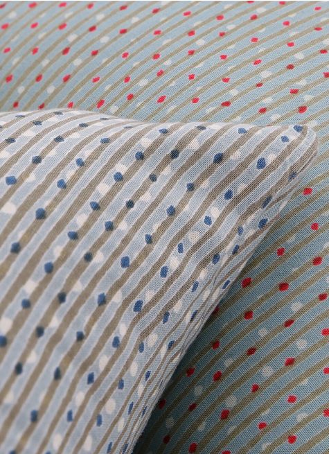 COUSSIN IMPRIMÉ MICRO MOTIFS POIS - CARRÉ