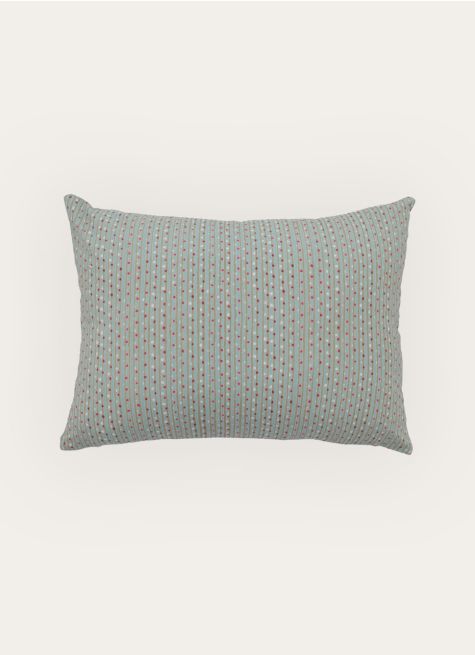 COUSSIN IMPRIMÉ MICRO MOTIFS POIS - RECTANGLE
