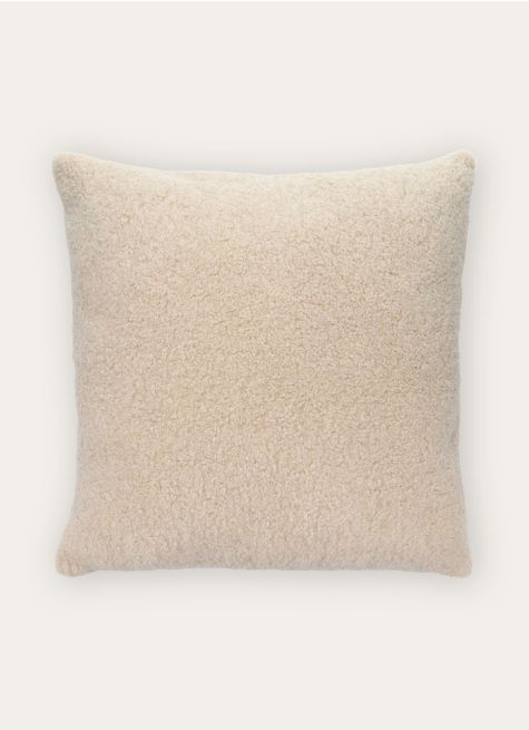 COUSSIN FAUX CUIR ET FOURRURE