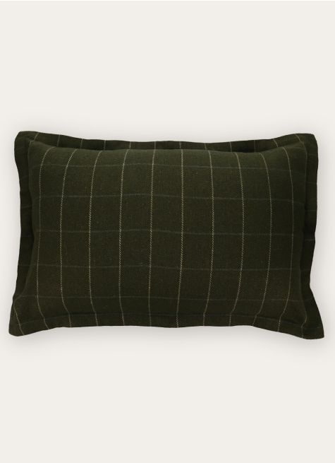 HOUSSE DE COUSSIN JACQUARD À CARREAUX