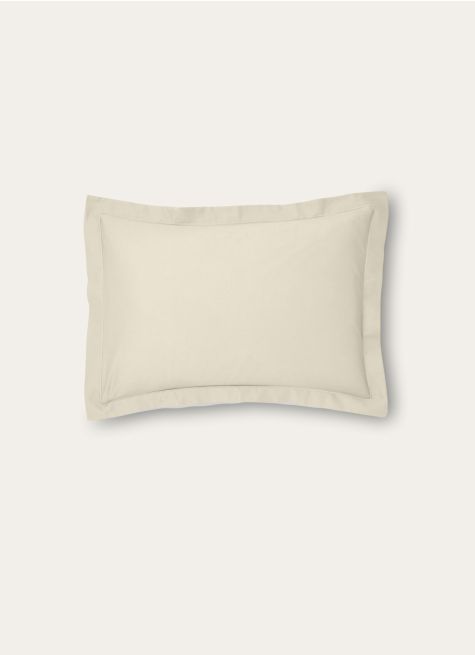 TAIE D'OREILLER UNIE EN COTON
