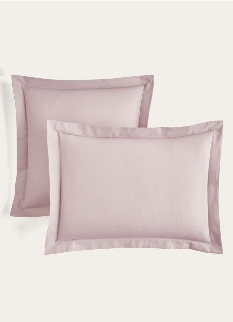 TAIE D'OREILLER UNIE EN COTON