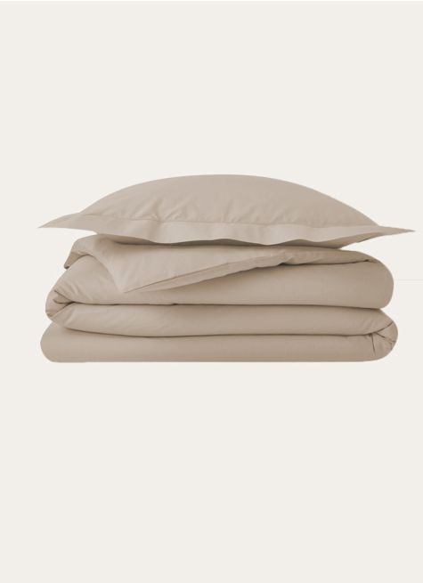 HOUSSE DE COUETTE UNIE EN COTON
