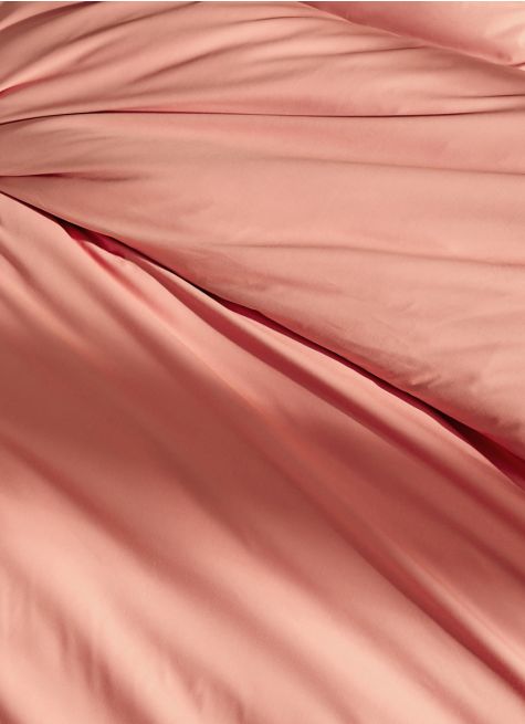 HOUSSE DE COUETTE UNIE EN PERCALE DE COTON