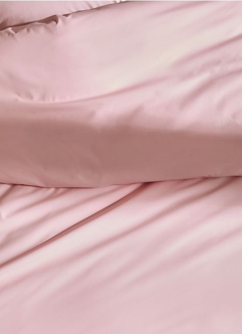 HOUSSE DE COUETTE UNIE EN PERCALE DE COTON