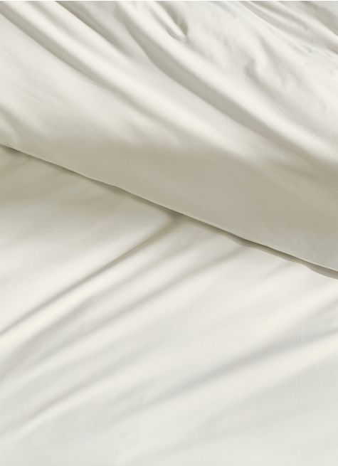 HOUSSE DE COUETTE UNIE EN PERCALE DE COTON