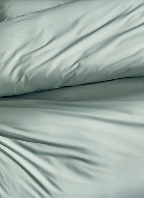 HOUSSE DE COUETTE UNIE EN PERCALE DE COTON