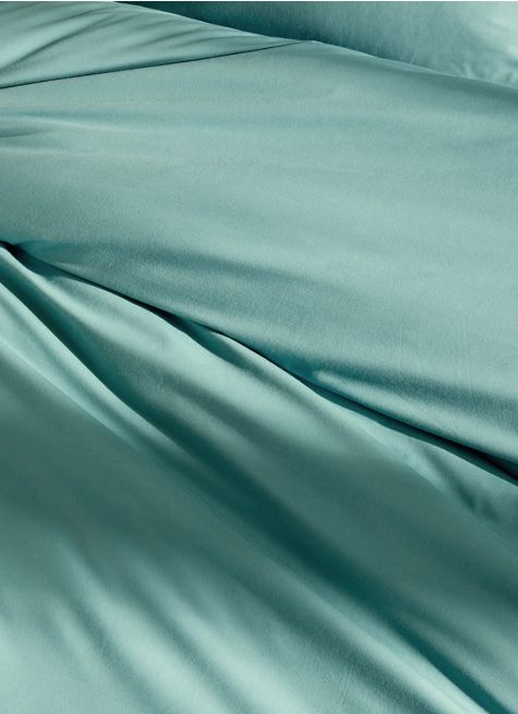 HOUSSE DE COUETTE UNIE EN PERCALE DE COTON