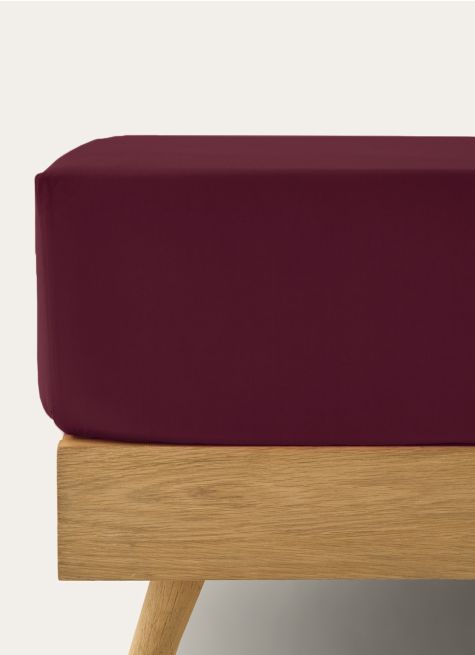 DRAP HOUSSE UNI EN PERCALE DE COTON
