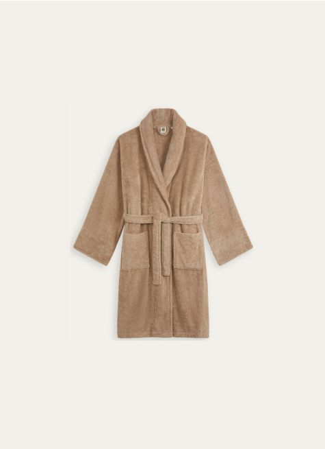 PEIGNOIR DE BAIN UNI EN ÉPONGE ELEGANCE