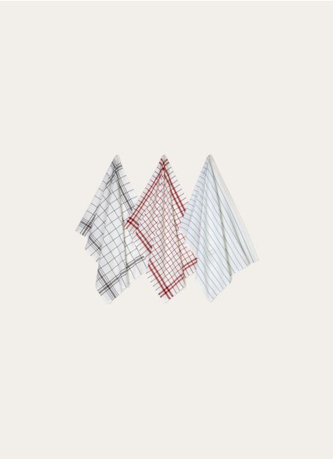 LOT DE 3 TORCHONS EN COTON
