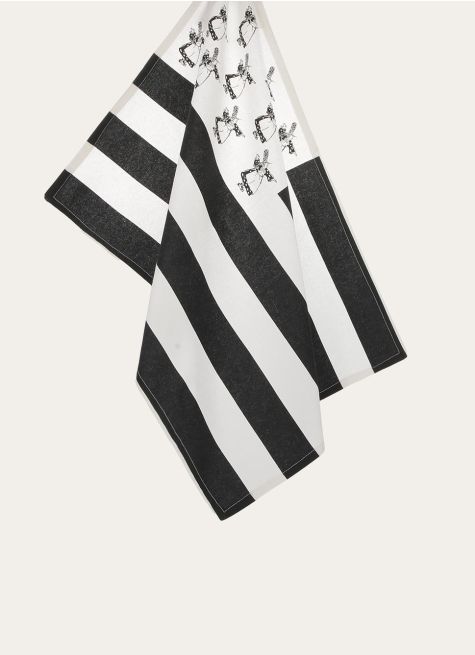 TORCHON EN COTON DRAPEAU BRETON