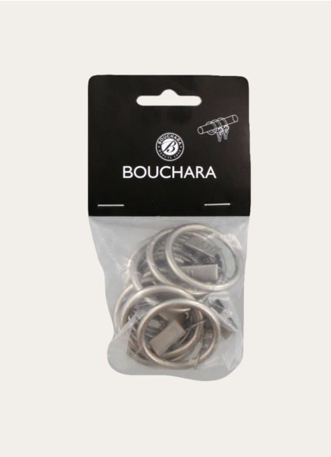ANNEAUX À PINCES POUR RIDEAUX  - BOÎTE DE 10