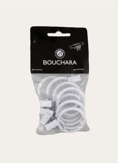 ANNEAUX À PINCES POUR RIDEAUX  - BOÎTE DE 10