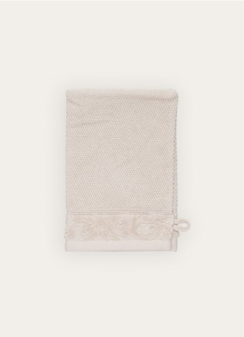 GANT DE TOILETTE LITEAU VELOURS CISELÉ