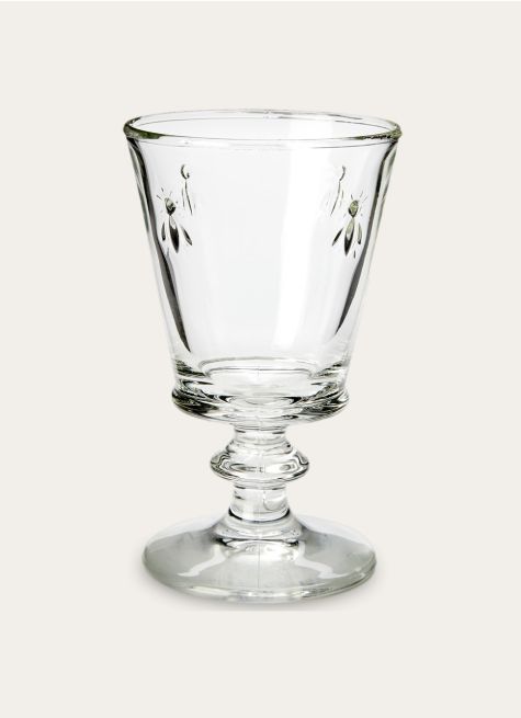 VERRE À PIED À MOTIFS ABEILLES