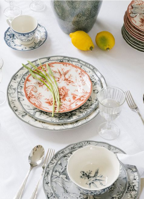 ASSIETTE À DESSERT EN GRÈS ADELAÏDE