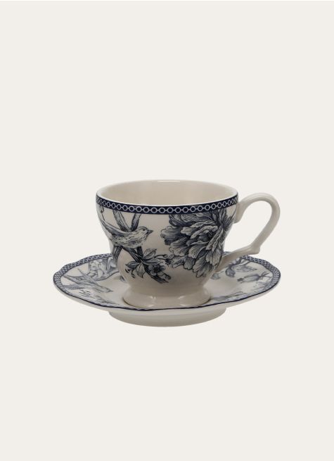 TASSE ET SOUCOUPE EN GRÈS ADELAÏDE