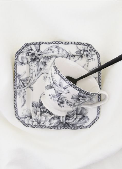 TASSE ET SOUCOUPE EN GRÈS ADELAÏDE