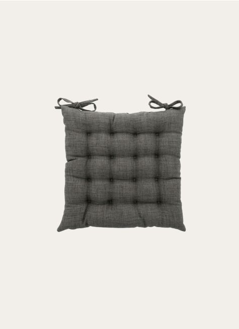 GALETTE DE CHAISE UNIE EFFET DE MATIÈRE