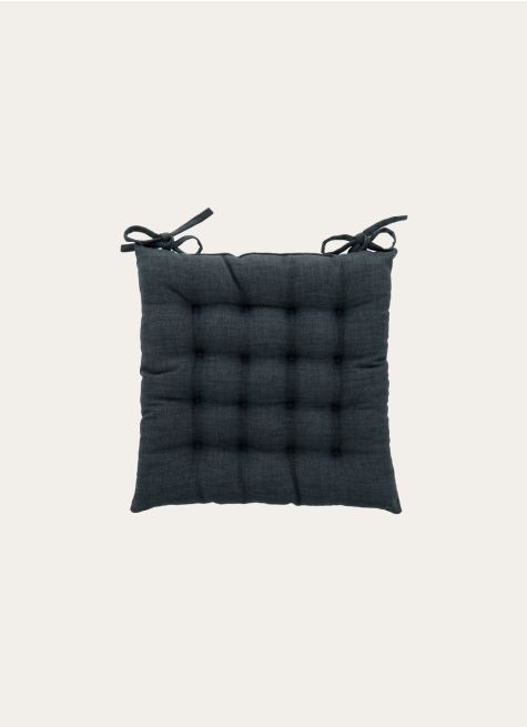 GALETTE DE CHAISE UNIE EFFET DE MATIÈRE
