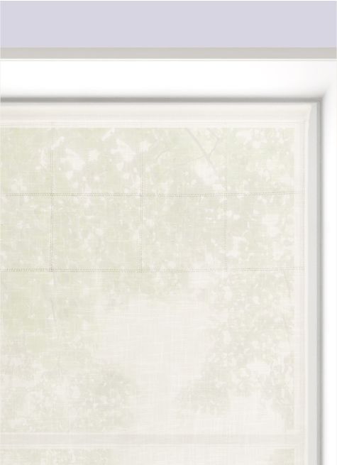 VITRAGE BLANC BRODÉ ET FINITION EN POINTE 45X90 CM