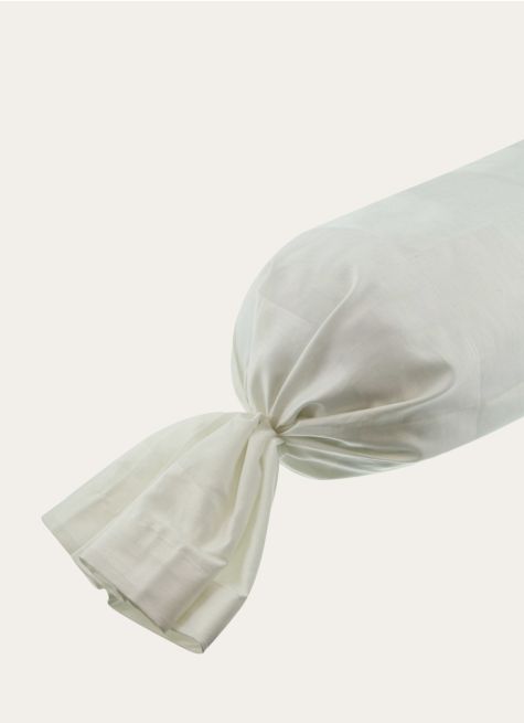 TAIE DE TRAVERSIN EN SATIN DE COTON JACQUARD RAYÉ