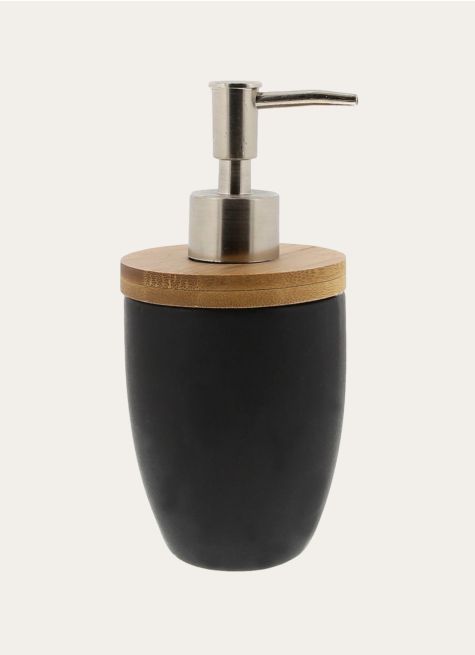 DISTRIBUTEUR DE SAVON EN GRÈS ET BAMBOU
