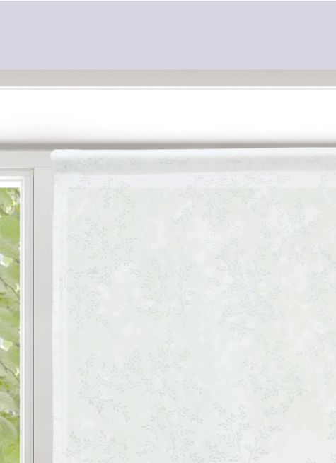 VITRAGE DÉVORÉ IMPRIMÉ FLORAL L60 X H120 CM