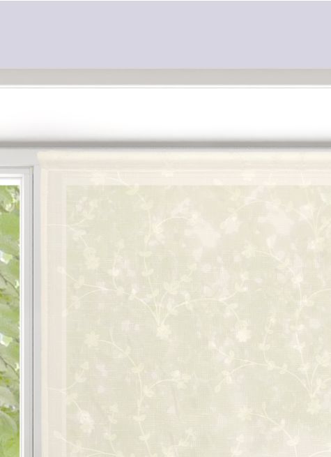 VITRAGE BRODÉ FLORAL 90 X 120CM